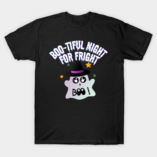 Boo-tiful Night For Fright - halloween couple T-Shirt by Barts Arts